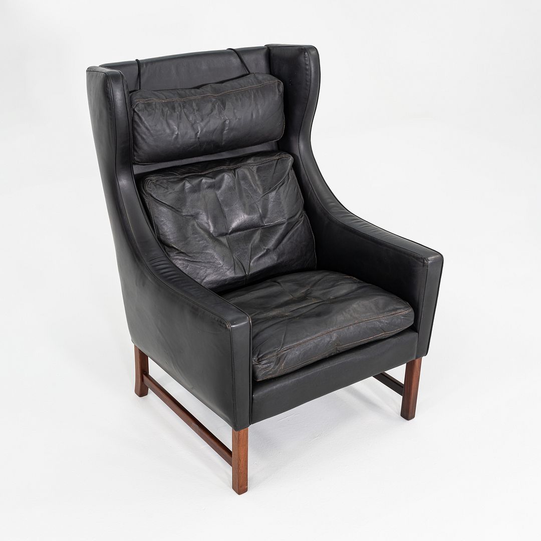 1960s Fredrik Kayser for Vatne Mobler of Norway Model 965H Lounge Chair in Black