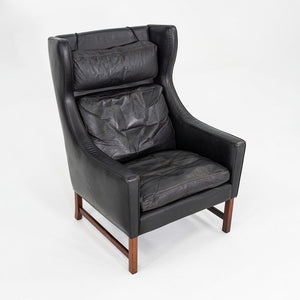 1960s Fredrik Kayser for Vatne Mobler of Norway Model 965H Lounge Chair in Black