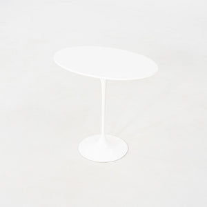 2000s Eero Saarinen for Knoll Tulip End Table with Oval Laminate Tops 2x Avail