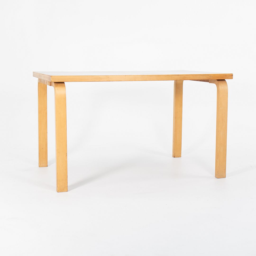 1950S L-Leg Table, Model 81B By Aino and Alvar Aalto For Artek in Birch