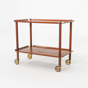 1960s Poul Hundevad for Vamdrup Teak Bar / Serving Cart in Teak Made in Denmark