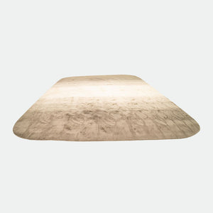 2000s Hand Knotted Large Area Rug in Grey and White from Nepal 14 x 14 feet