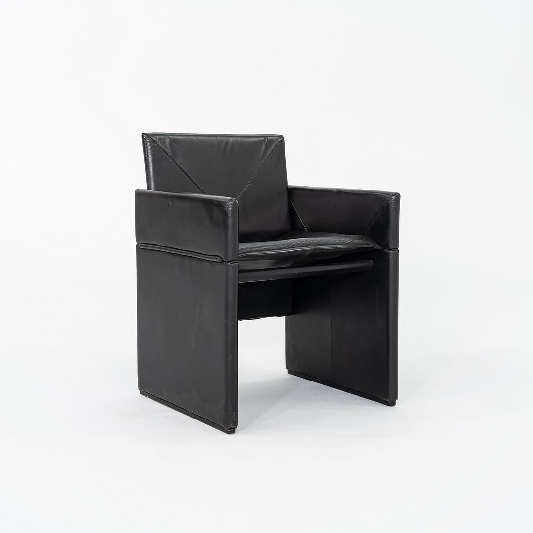 1980s Pair of Guido Faleschini for i4 Mariani Pace Collection Dining Arm Chairs