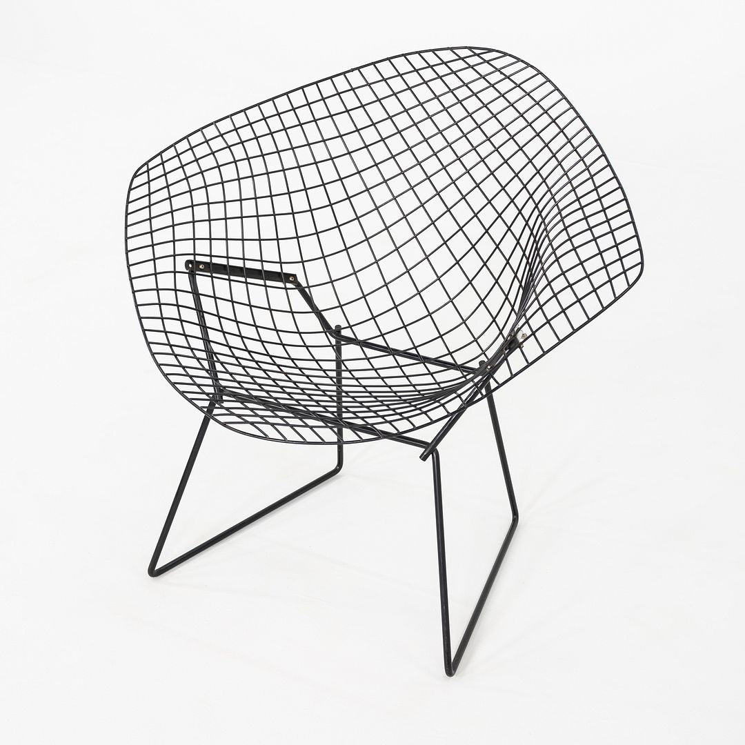 1970s Pair of Harry Bertoia for Knoll Diamond Lounge Chairs Powder Coated Steel