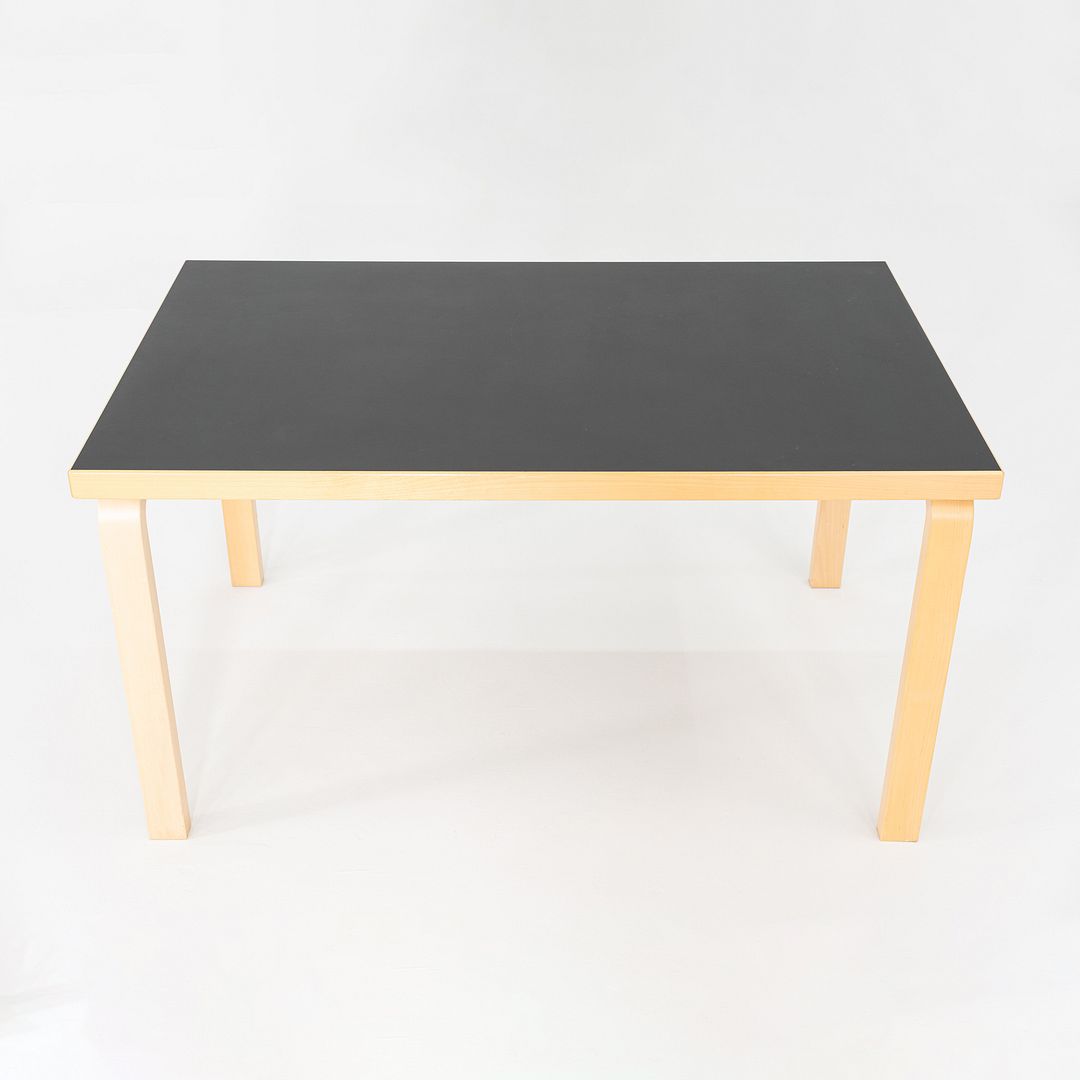 2012 Alvar and Aino Aalto for Artek Table 81B Dining Table / Desk Black 34x54"