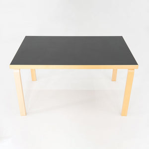 2012 Alvar and Aino Aalto for Artek Table 81B Dining Table / Desk Black 34x54"