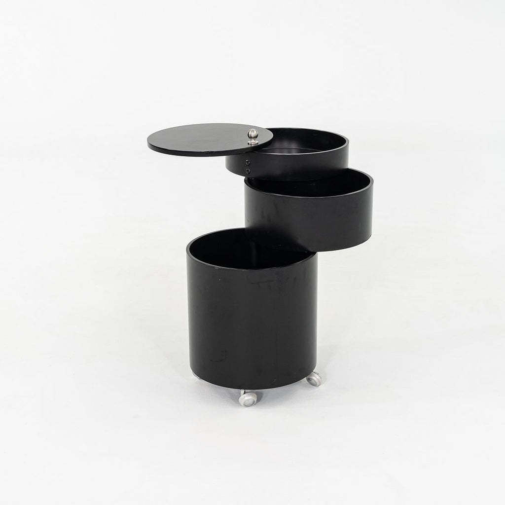 2010s Verpan Panton for Verpan Barboy Container Cart in Black Molded Wood