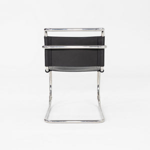 1960s Mies Van Der Rohe for Knoll MR 20 Arm Chair Newly Upholstered in Leather