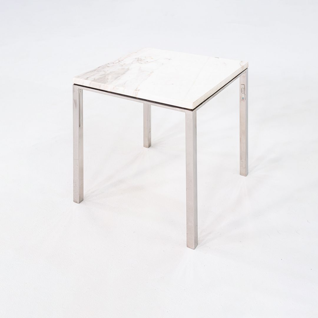 1966 Gordon Bunshaft & Davis Allen for SOM Steel & Marble Side Table Model TA-35