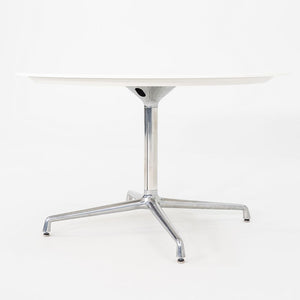 2011 Scott Wilson for Steelcase / Coalesse Round White Laminate Dining Table 48"