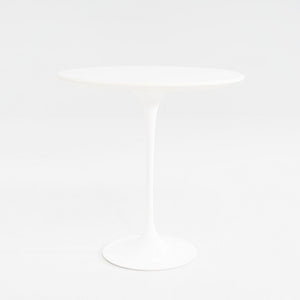2010s Knoll Eero Saarinen Tulip Side Table with 20" Round Laminate Top in White