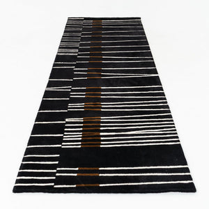2000s Studio DR DellaRobbia Lanzo Rug 3'7" x 11' Comprised of New Zealand Wool