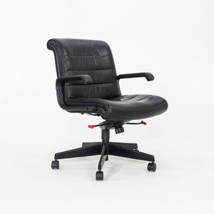 2000 Richard Sapper for Knoll Management Desk Chairs in Black Leather 9x Available