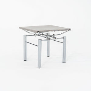 1980s Hans Ullrich Bitsch 8600 Stool / Ottoman for Kusch & Co. w/ Grey Leather