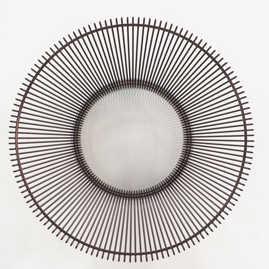 SOLD 2018 Warren Platner for Knoll Coffee Table with 36"Glass Top and Bronze Base