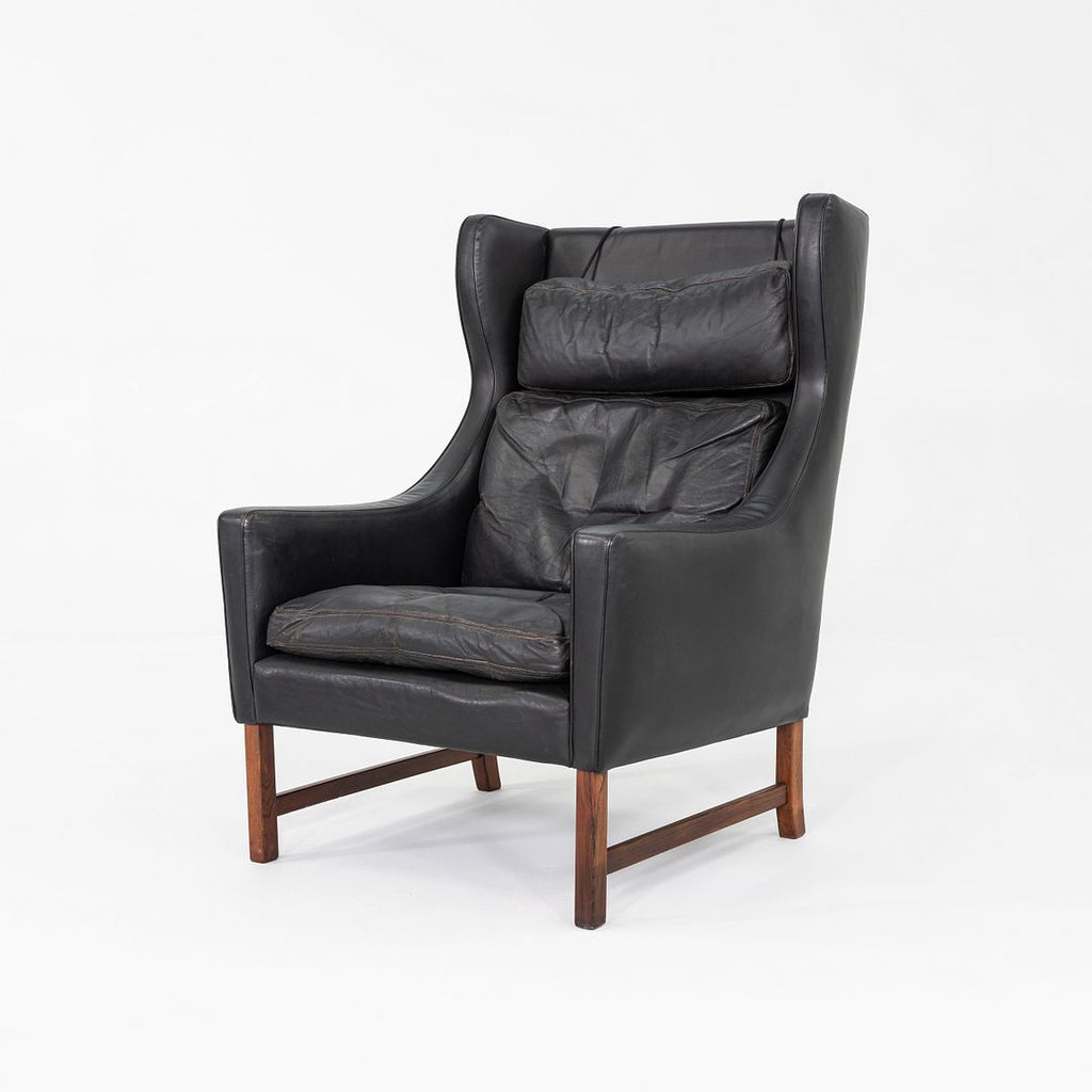 1960s Fredrik Kayser for Vatne Mobler of Norway Model 965H Lounge Chair in Black