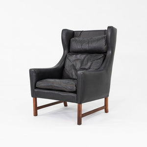 1960s Fredrik Kayser for Vatne Mobler of Norway Model 965H Lounge Chair in Black