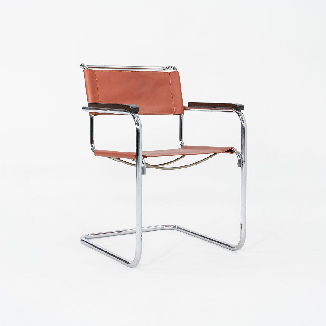 1960s Set of Eight Marcel Breuer for Thonet Dining Chairs in New Chestnut Saddle Leather