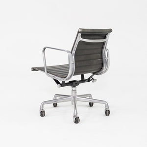 1995 Herman Miller Eames Aluminum Management Desk Chair in Grey Leather 4x Avail