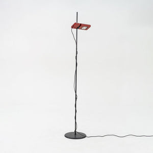 1980s Ernesto Gismondi Aton Terra Red Floor Lamp for Artemide Italy in Steel