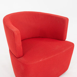 2010 EOOS for Coalesse / Walter Knoll Joel Swivel Lounge Chair in Red 1x Avail