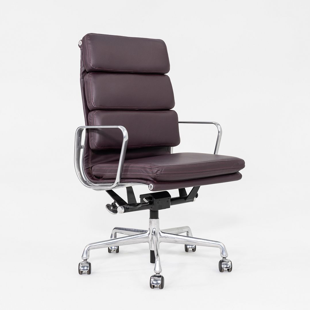 2014 Herman Miller Eames Soft Pad Executive Desk Chair with Burgundy Leather