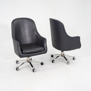 2006 Nicos Zographos Alpha Bucket Executive Desk Chair in Grey Leather 9x Avail