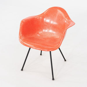C. 1953 Pair of Herman Miller Eames Zenith MAX Fiberglass Arm Shell Chairs Red