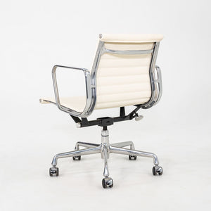 2008 Herman Miller Eames Aluminum Management Desk Chair in Cream Leather 4x Available