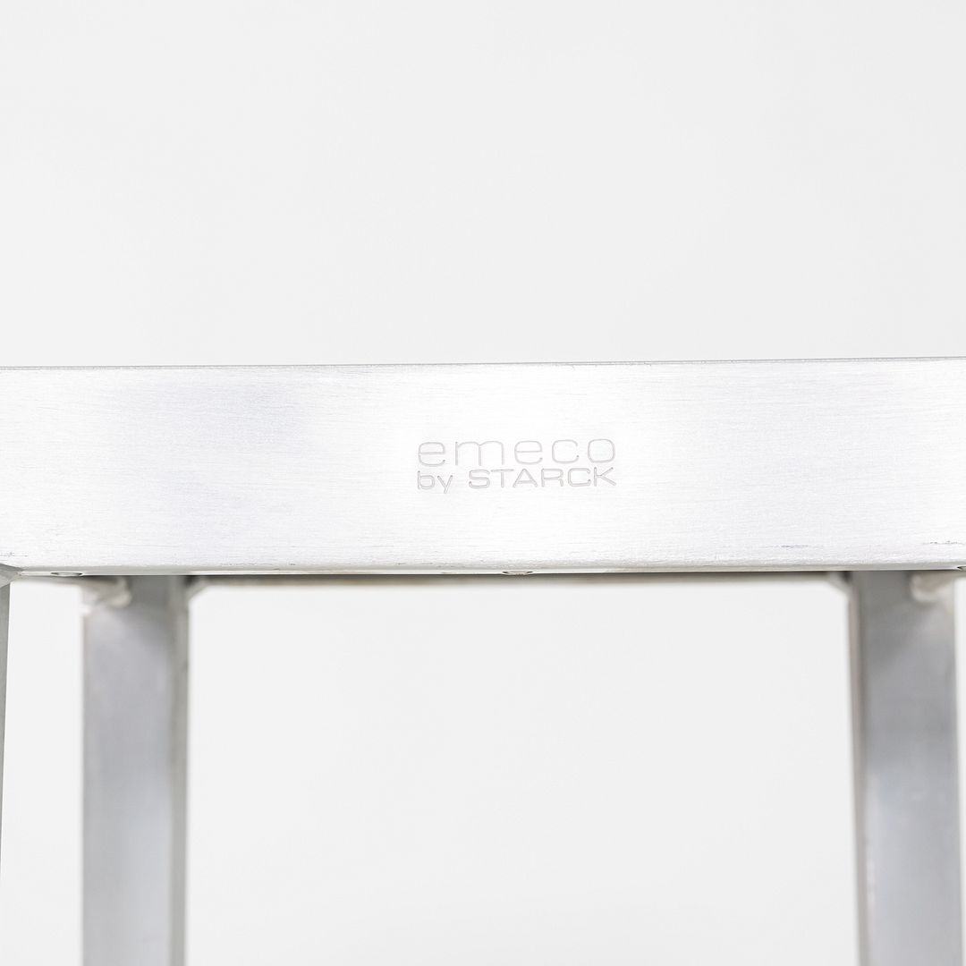 2010s Set of Three Philippe Starck for Emeco Bar Stools in Brushed Aluminum