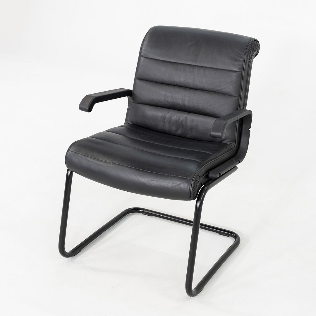 2005 Richard Sapper for Knoll Executive Side Chairs in Black Leather 17x Available