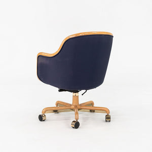 1986 Ward Bennett for Brickel Associates Executive Office Chair in Oak 6x Avail