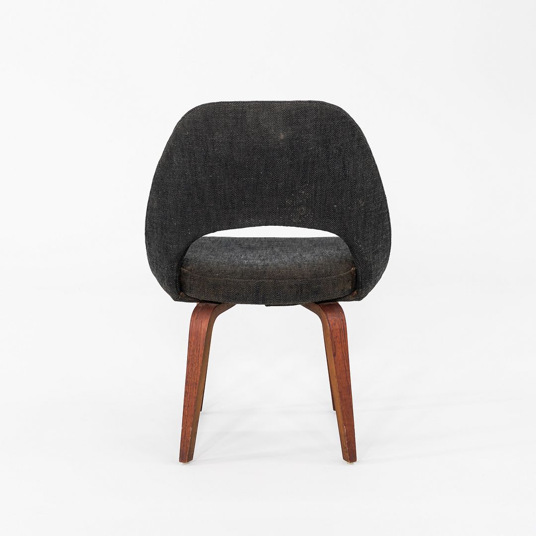1960s Eero Saarinen for Knoll Armless Executive Dining Chair with Wooden Legs
