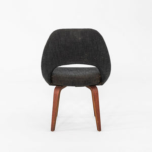 1960s Eero Saarinen for Knoll Armless Executive Dining Chair with Wooden Legs