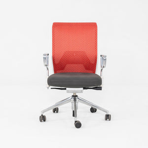 2013 Antonio Citterio for Vitra ID Mesh Desk Chairs in Grey with Orange Mesh 12x Available