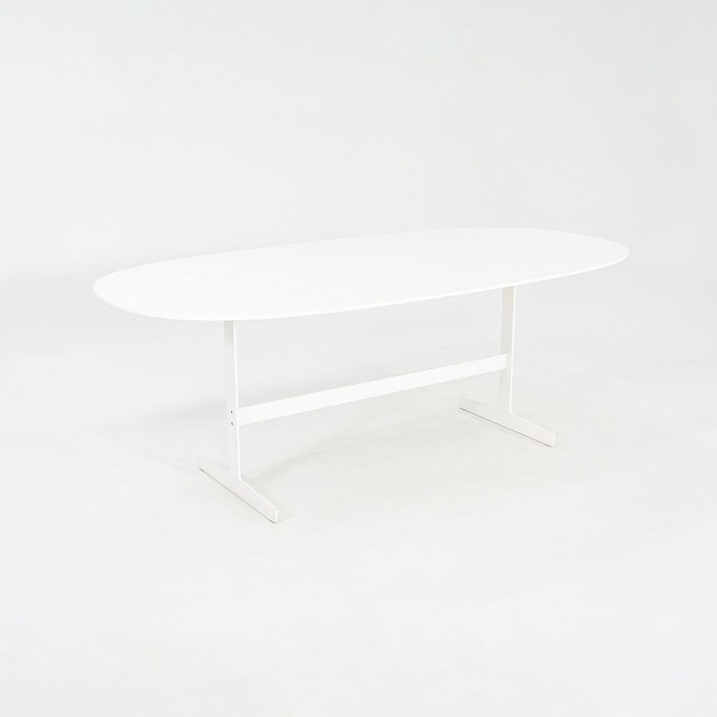 2000s Jasper Morrison for Cappellini White Lacquer Simplon Dining Table 79x39x29