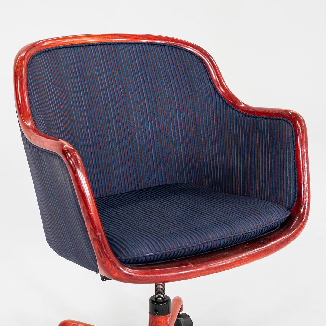 1986 Ward Bennett for Brickel Associates Executive Office Chair in Red 4x Avail