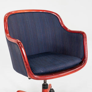 1986 Ward Bennett for Brickel Associates Executive Office Chair in Red 4x Avail