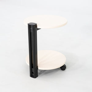 1980s Pace Collection Lacquered Occasional End Table on Casters Made in Italy