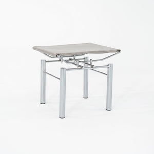 1980s Hans Ullrich Bitsch 8600 Stool / Ottoman for Kusch & Co. w/ Grey Leather