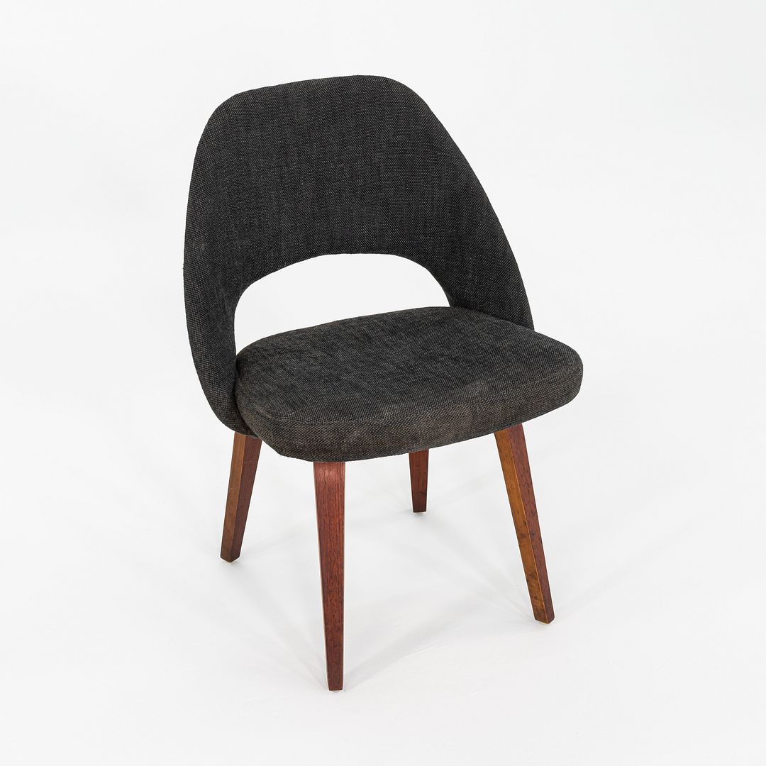 1960s Eero Saarinen for Knoll Armless Executive Dining Chair with Wooden Legs