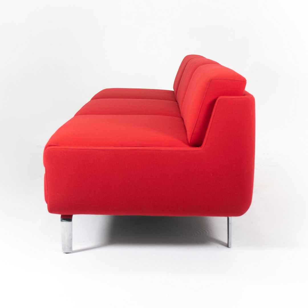 2008 Three-Seat Sofa Low Arm by Arik Levy for Bernhardt Design in Red Fabric 3x Available