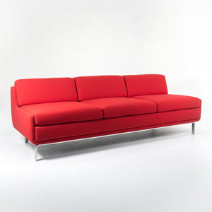 2008 Three-Seat Sofa Low Arm by Arik Levy for Bernhardt Design in Red Fabric 3x Available