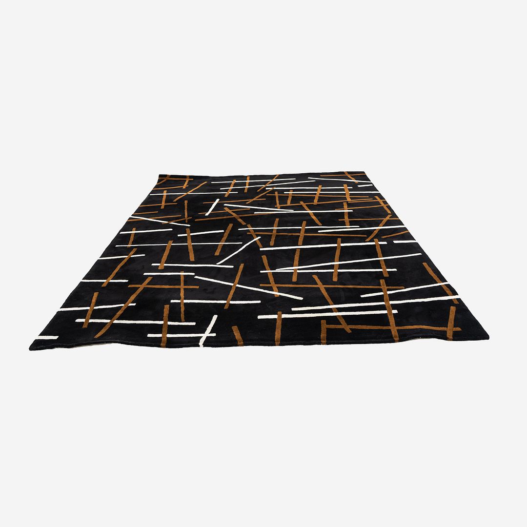 2000s DellaRobbia Studio DR Rocco Wool Area Rug New Zealand 7.5 x 10.5 feet