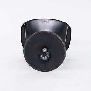 2000s Eero Saarinen for Knoll Tulip Dining Arm Chair in Black w/ Orange Cushion