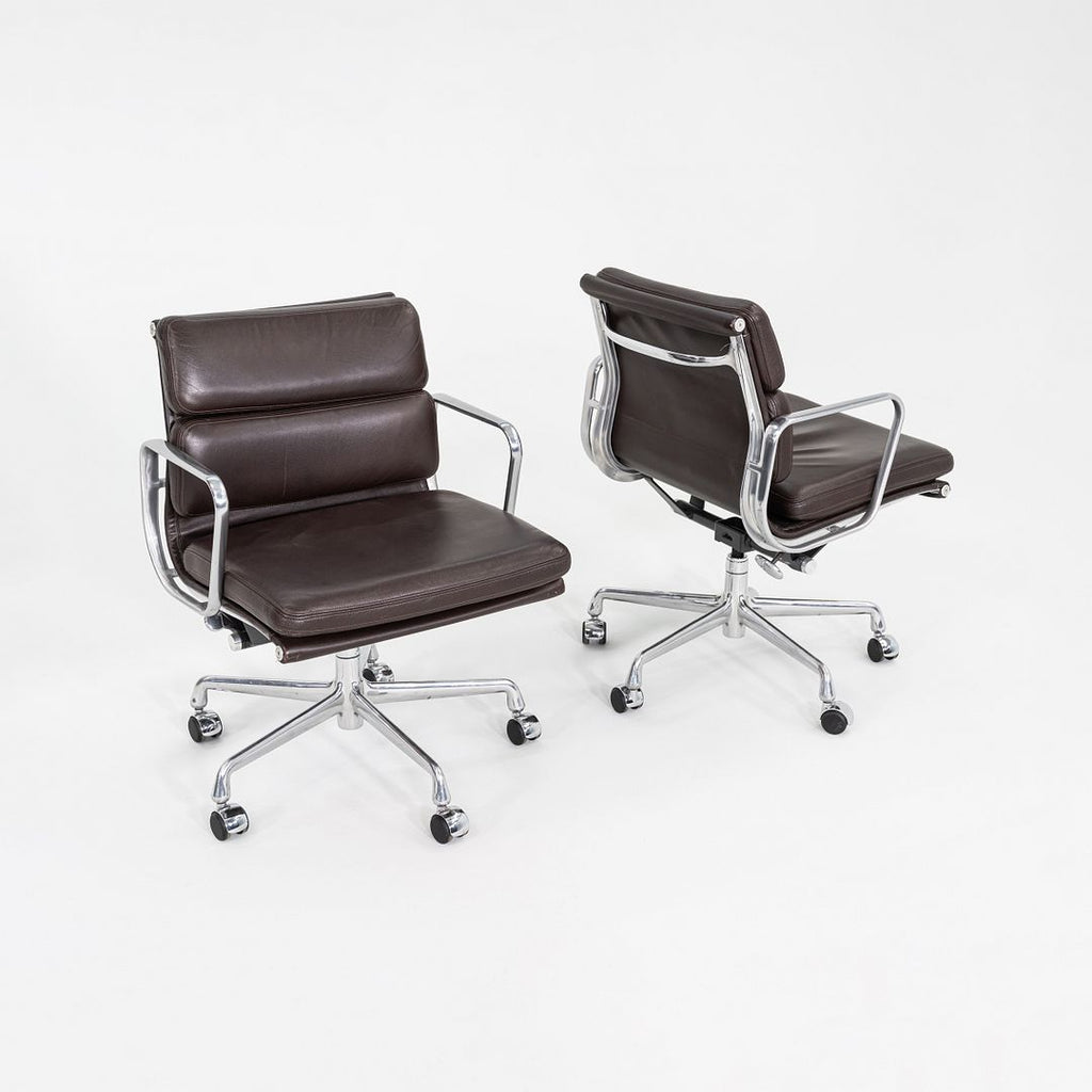 2009 Herman Miller Eames Soft Pad Management Desk Chair Brown Leather 7x Avail