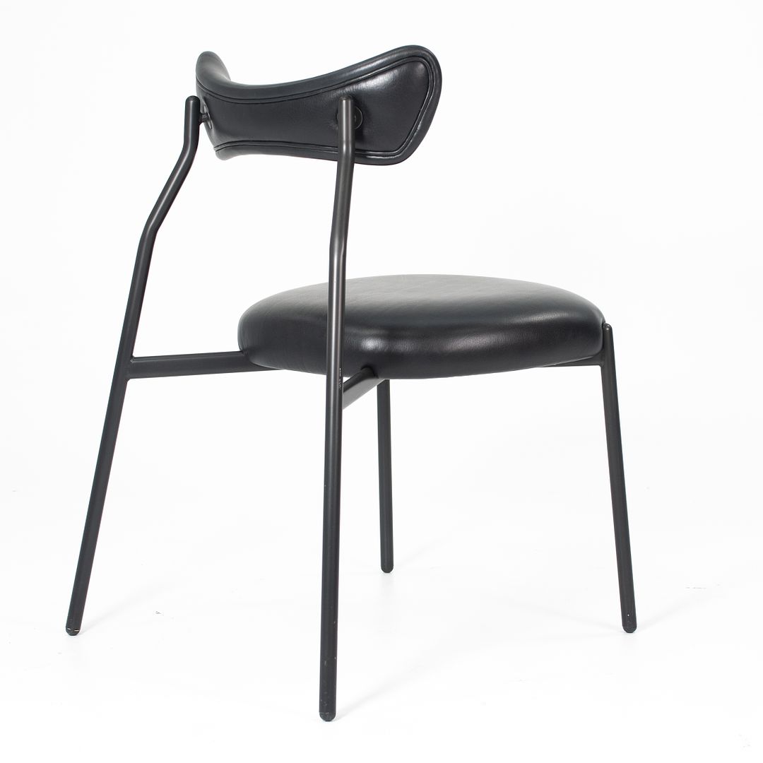 2019 Dragonfly Dining Chair by District Eight in Black Leather 3x Available