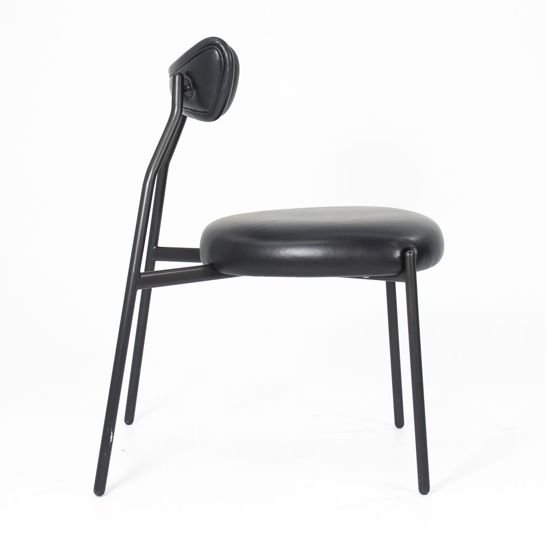2019 Dragonfly Dining Chair by District Eight in Black Leather 3x Available