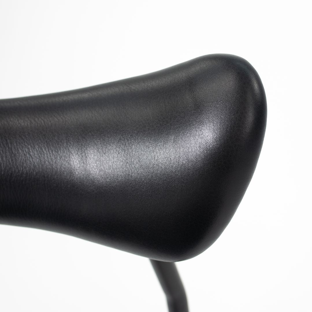 2019 Dragonfly Dining Chair by District Eight in Black Leather 3x Available