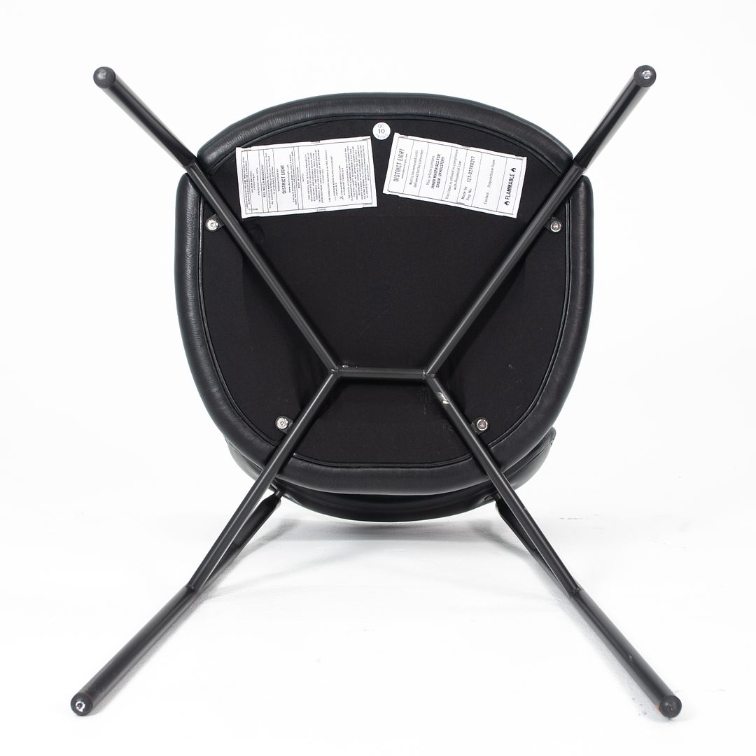 2019 Dragonfly Dining Chair by District Eight in Black Leather 3x Available